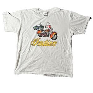 90s single stitch indian motorcycle
